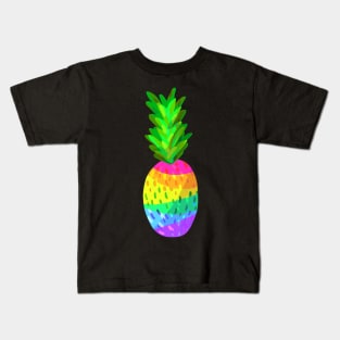 Rainbow Pineapple Kids T-Shirt